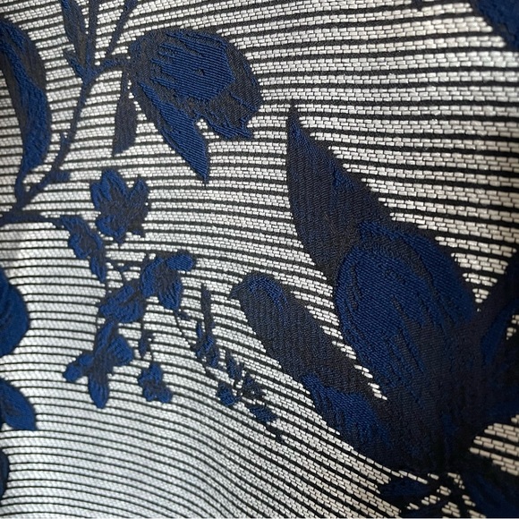 Long Jacquard Jacket | Marigold by Marilyne Baril | Size Sm/Md - Picture 6 of 13